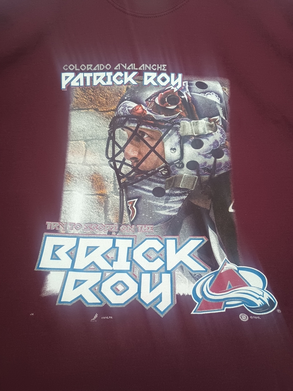 Vintage Colorado Avalanche Patrick Roy T Shirt Size L